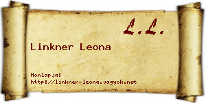 Linkner Leona névjegykártya